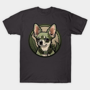 Chihuahua Camouflage Motif T-Shirt